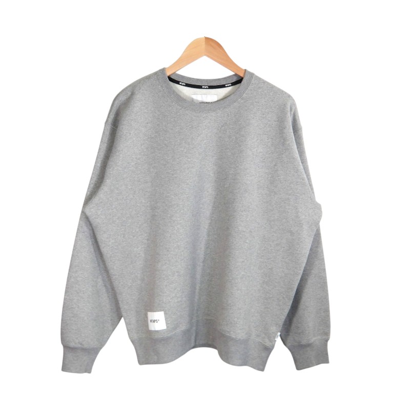 WTAPS 25aw AON SWEATER COTTON GREY 大きさ2 252ATDT-CSM16 ダブルタップス エイオン スウェーター 綿織物 トップス 大名店【中古】