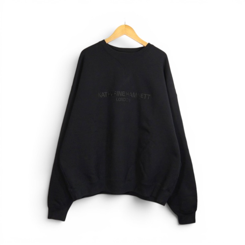 NEIGHBORHOOD 22aw KATHARINE HAMNETT SWEATSHIRT BLACK 大きさXL 22213KHN-CSM01 ネイバーフッド キャサリンハムネット トレーナー 大名店【中古】