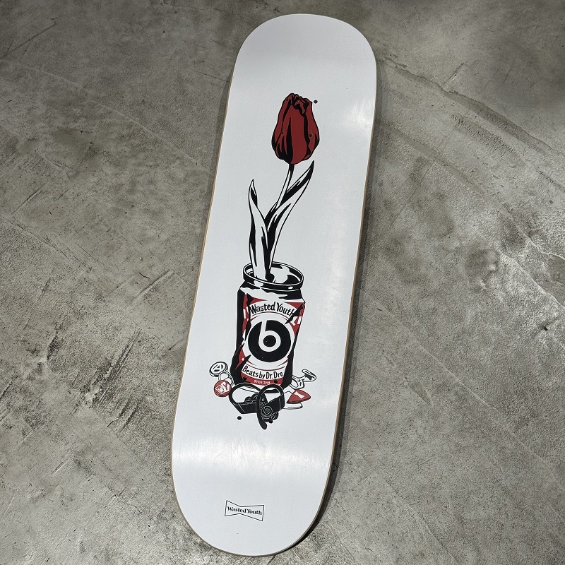 WASTED YOUTH BEATS BY DR.DRE SKATEBORD DECK ウェイステッドユース ビーツ 滑るゲーム盤 甲板 心斎橋店【中古】