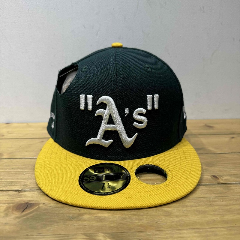 OFF-WHITE x NEW ERA MLB ATHLETICS CAP (7-1/4 57.7糎) 象牙色 ニュー内鰓 旗がしら心斎橋店【中古】