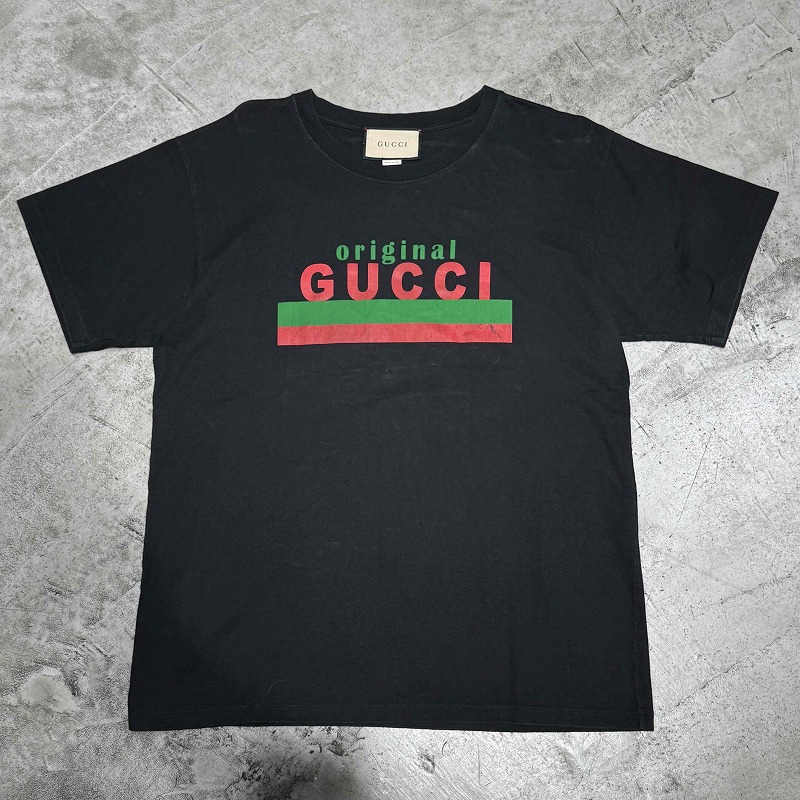 GUCCI ORIGINAL GUCCI T-SHIRT S大きさ 616036 XJCOQ グッチ 一風変わった グッチ 半袖ティーシャツ 心斎橋店【中古】