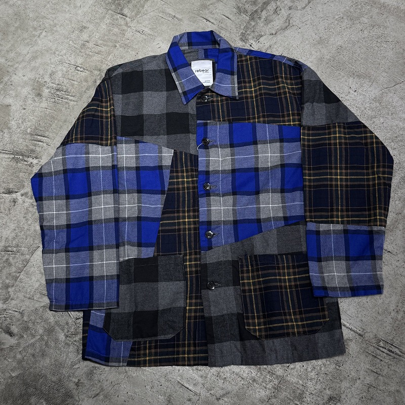 rebear by johnbull 2025 PATCHWORK COVERALL M大きさ RE253L01 リベアバイジョンブル パッチワークカバーオール 照合のしるしプルオーバー 心斎橋店【中古】