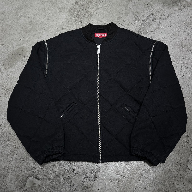 Supreme 25aw Zip-Off Sleeve Quilted Bomber Jacket サイズ-L シュプリーム ジップオフスリーブ キルテッド ボンバージャケット 心斎橋店【中古】｜union3 店