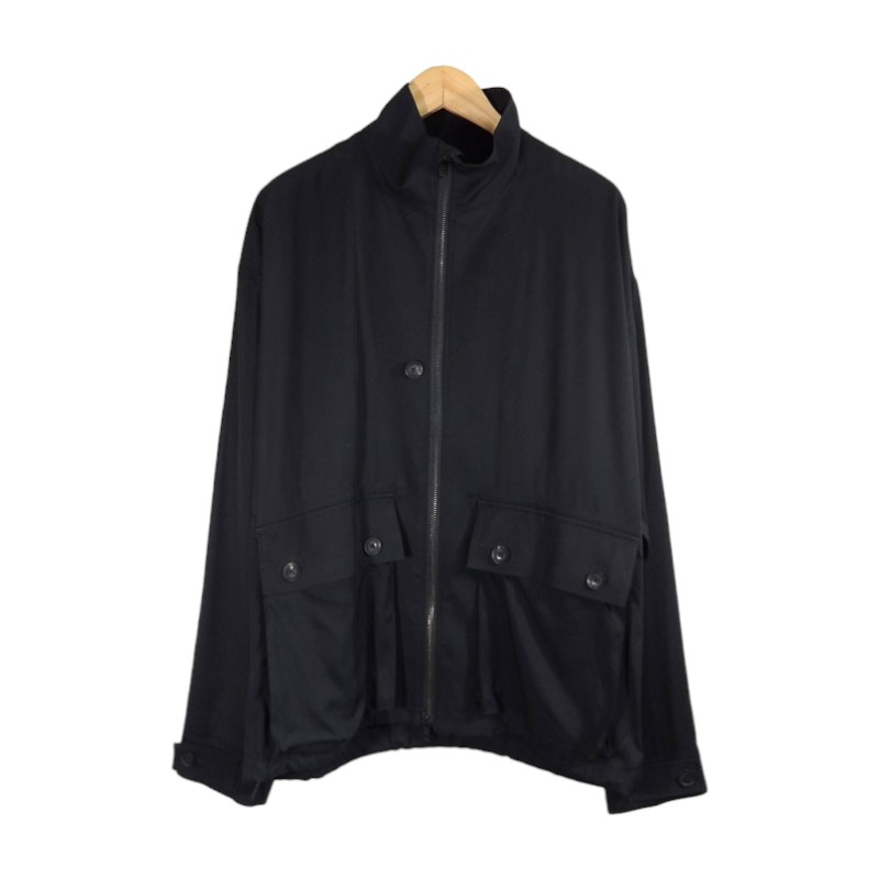 Y-3 25aw ZIP THROUGH TRACK TOP BLACK サイズXS JX7289 ワイスリー ジップスルー トラックトップ ジャケット 大名店【中古】|union3 店