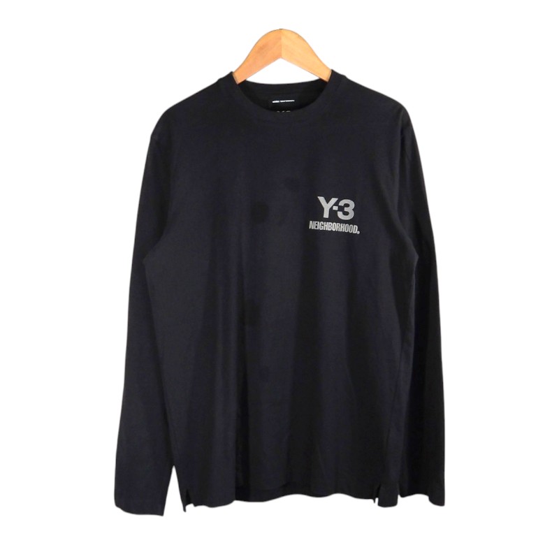 Y-3 25aw NEIGHBORHOOD NBHD LOGO LS TEE サイズXXS JW7001 ワイスリー ネイバーフッド ロゴ ロングスリーブ Tシャツ トップス 大名店【中古】|union3 店