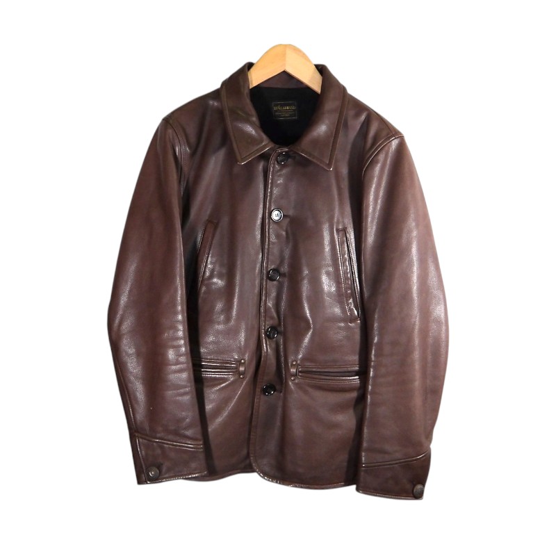 GLAD HAND GOODFELLOWS COW HIDE JACKET BROWN サイズM byGH11-FW-01 バイグラッドハンド グッドフェローズ カウハイド ジャケット レザー アウター 大名店【中古】|union3 店