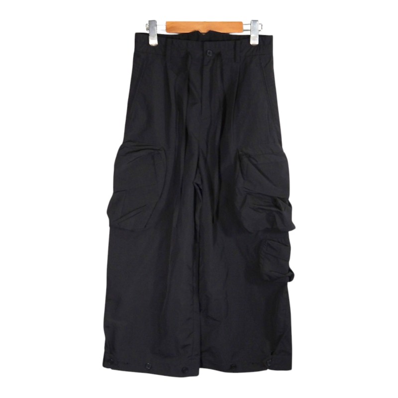 Y-3 CR NYLON CU PANTS BLACK サイズXXS H63036 ワイスリー クリンクル ナイロン カフ パンツ ボトムス 大名店【中古】|union3 店