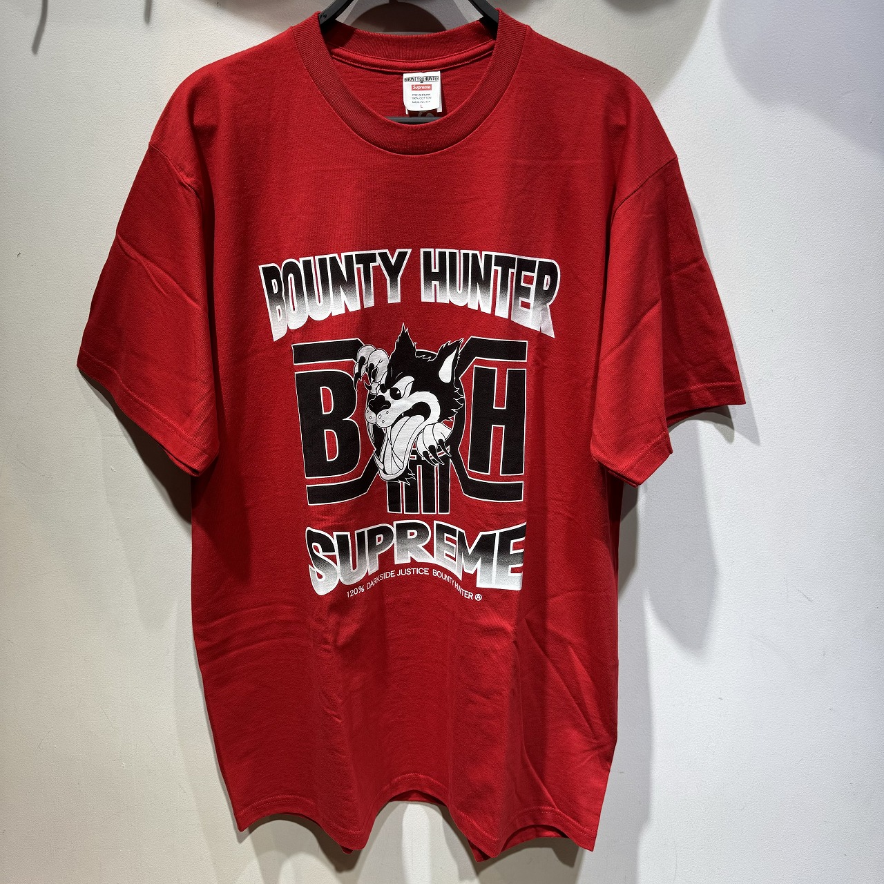 Supreme 23aw x Bounty Hunter Wolf Tee Size-L シュプリーム バウンティーハンター 狼半袖プルオーバー 心斎橋店【中古】