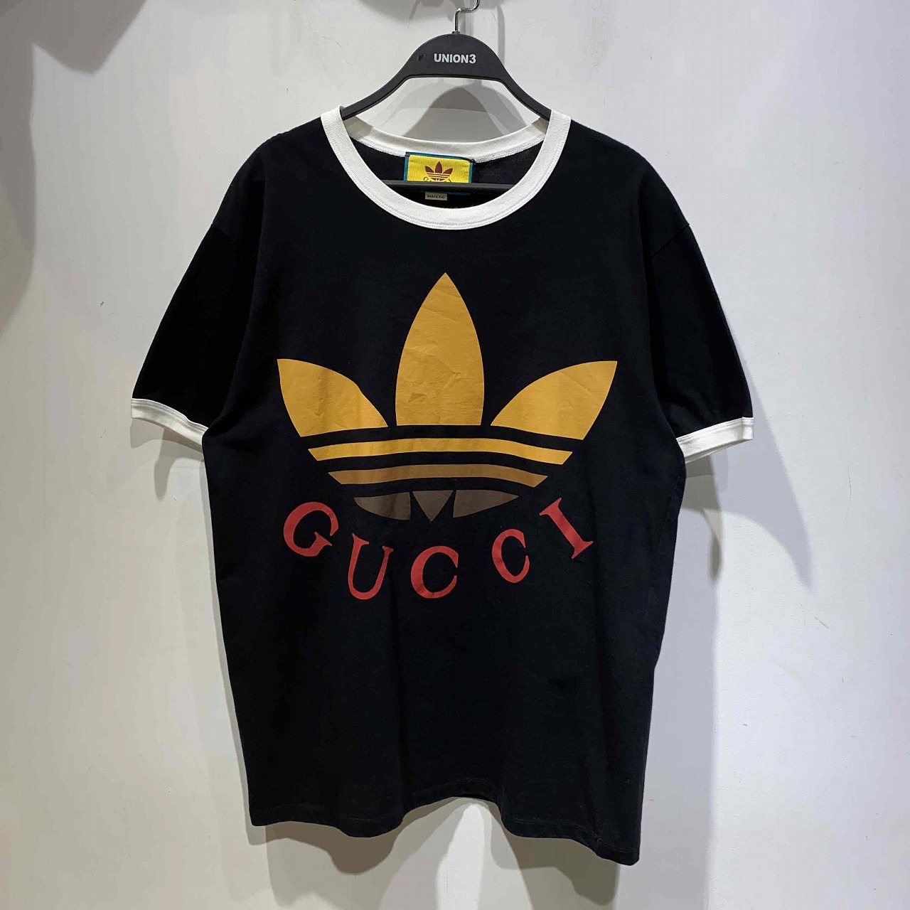 adidas x Gucci メンズ トレフォイル プリント Tシャツ XS ≪ 新品 ≫ adidas x Gucci メンズ トレフォイル プリント T