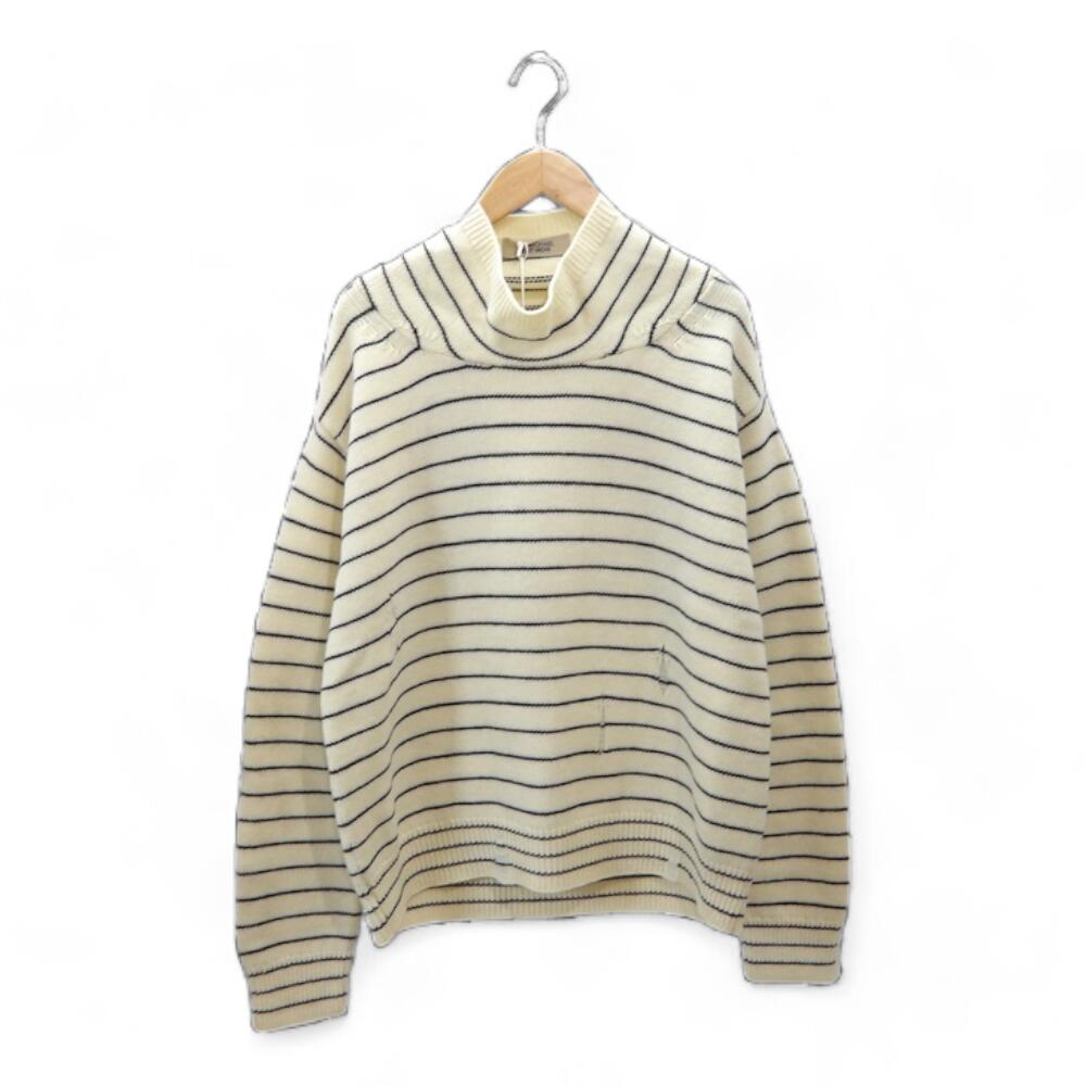 71 MICHAEL BOTTLE NECK BORDER SWEATER Size-1 MC233K013 ミシェル ボトルネック ボーダー セーター ニット 大名店【中古】｜union3 店