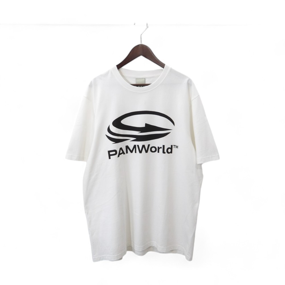 PEAKS AND MINI PAM WORLD TEE WHITE サイズXL ピークスアンドミニ ピーエーエムワールドTシャツ 大名店【中古】