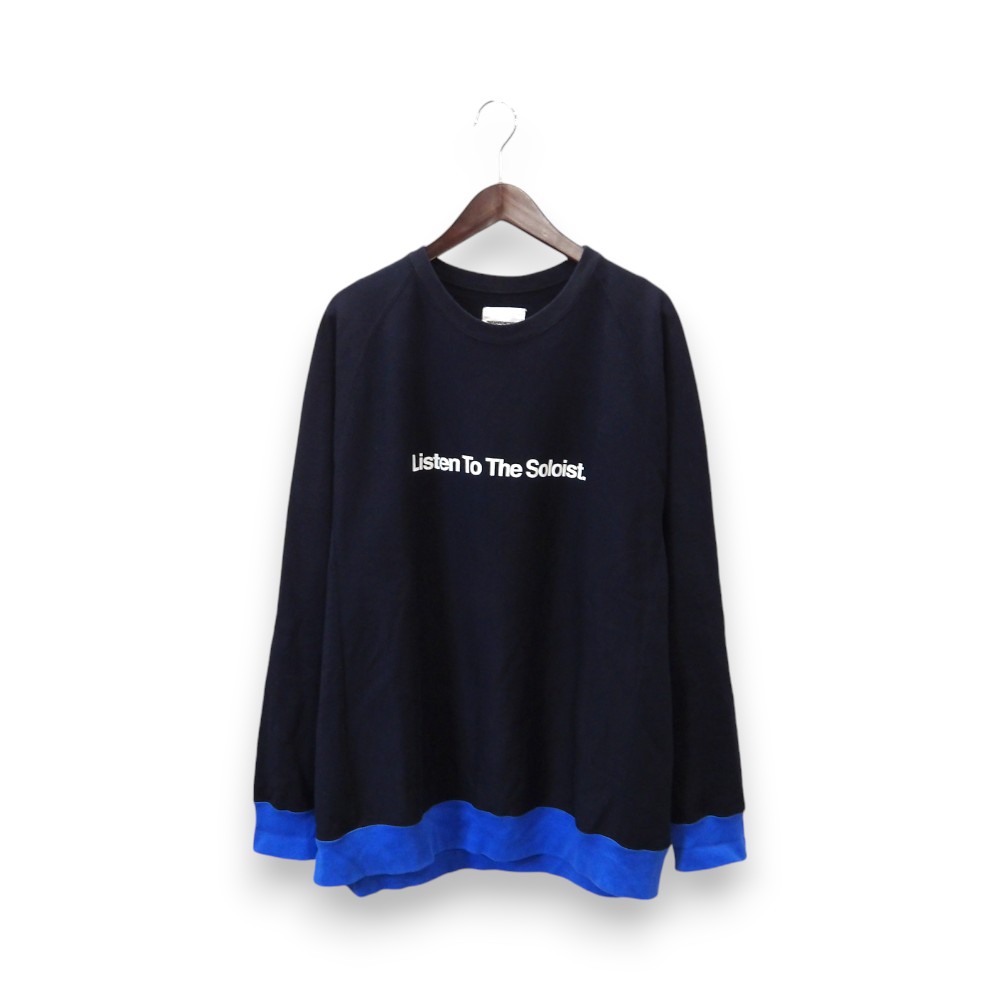 The Soloist. Listen To The Soloist. Sweatshirt Navy サイズ46 sxc.0001 ソロイスト リッスントゥザソロイストクルーネックスウェット 大名店【中古】｜union3 店 16,632円