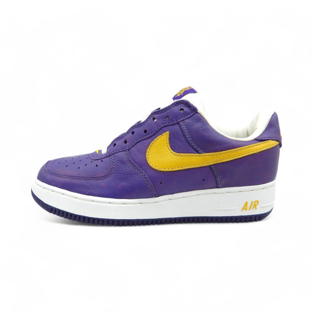 NIKE 2001 AIR FORCE1 天使の都市 LAKERS 大きさ27.0糎 630117-571 ナイキ 空軍1 ロサンゼルスレイカーズ スニーカー 大名店【中古】