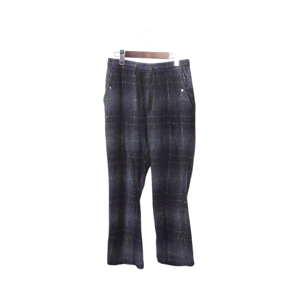 NEEDLES String Cowboy Pant Ombre Plaid BLACK/PURPLE サイズM NS196 ニードルス ストリング カウボーイ パンツ オンブレプラッド セーター ニット チェック パンツ大名店【中古】