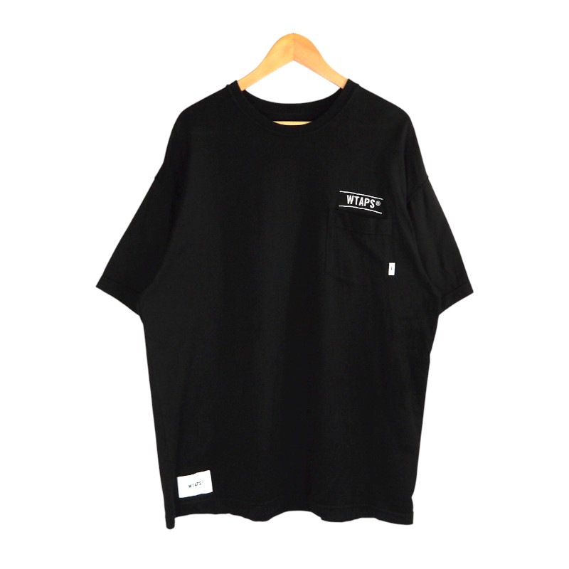 WTAPS 23SS SAC 02/SS/COTTON CREVASSE BLACK 大きさ3 231ATDT-CSM41 ダブルタップス 遊撃手捩り 綿織物 クレバス プルオーバー トップス 大名店【中古】