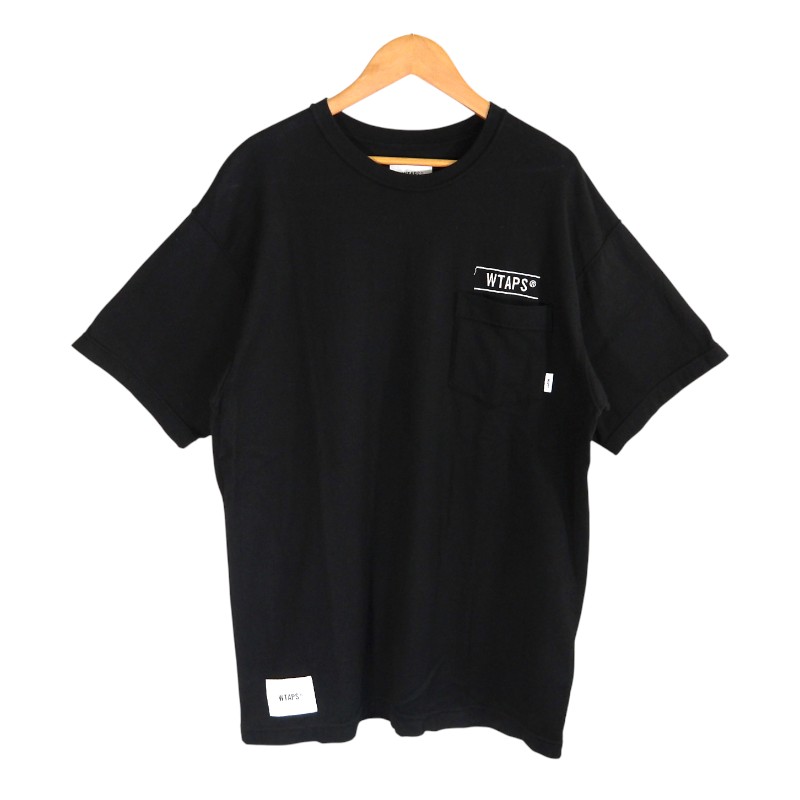 WTAPS 23ss SAC 02/SS/COTTON.CREVASSE BLACK 大きさ1 231ATDT-CSM41 ダブルタップス サック 遊撃手捩り 綿織物 クレバス プルオーバー トップス 大名店【中古】
