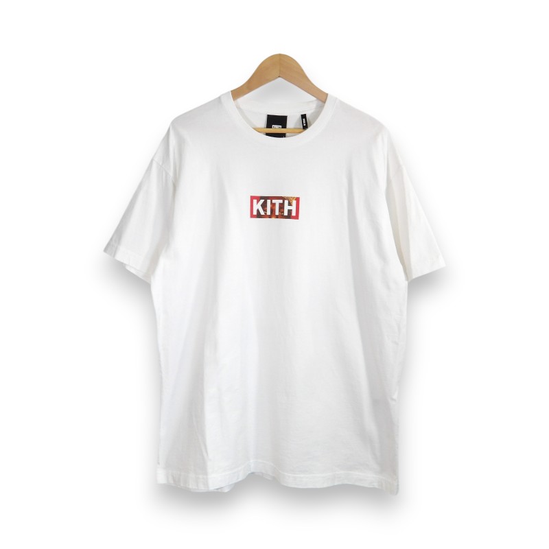 KITH NYC 21ss THE NOTORIOUS B.I.G. HYPNOTIZE CLASSIC LOGO TEE WHITE サイズL キスニューヨークシティ ザノトーリアス ビーアイジー ヒプノタイズ クラシックロゴ Tシャツ BIGGIE ビギー 大名店【中古】