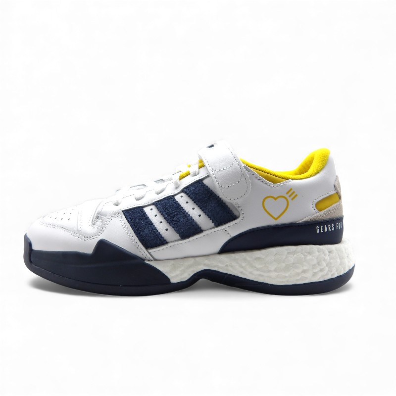 HUMAN MADE ADIDAS CONSORTIUM FORUM LOW COLLEGE NAVY S42975 箱有 ヒューマンメイド アディダス コンソーシアム フォーラム ロー スニーカー 大名店【中古】|union3 店
