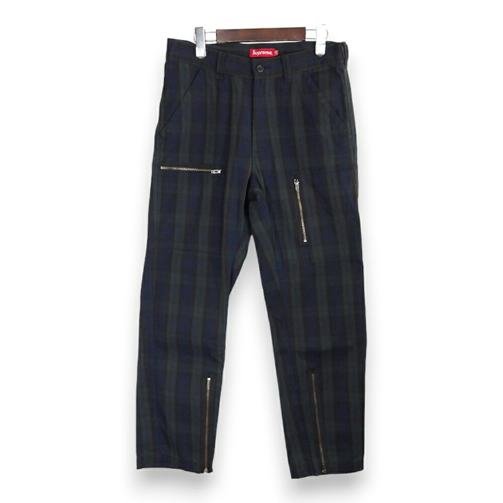 SUPREME 14aw Flight Pants Blackwatch サイズ30 シュプリーム フライトパンツ チェック ブラックウォッチ 大名店【中古】