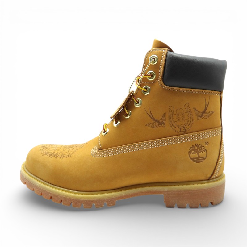 TIMBERLAND×MR.BROTHERS CUT CLUB 2025 6INCH PREMIUM WATERPROOF BOOTS サイズ27.5cm 箱有 ティンバーランド ミスターブラザーズカットクラブ 6インチ プレミアム ウォータープルーフブーツ イエローヌバック 大名店【中古】