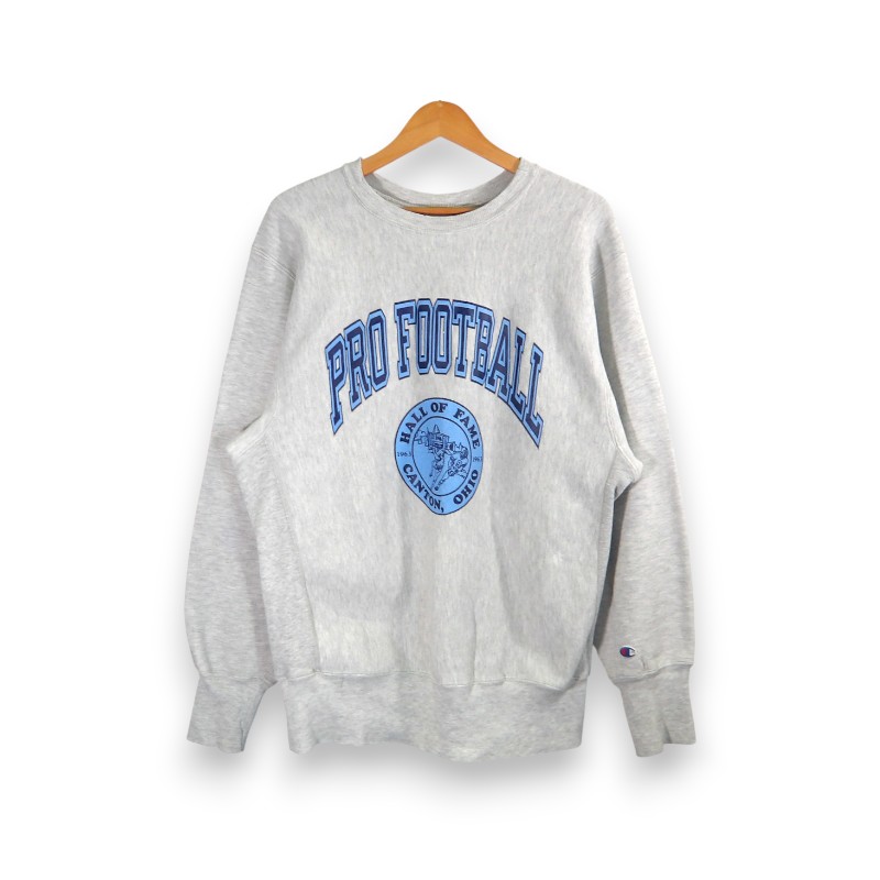 CHAMPION VINTAGE 90s REVERSE WEAVE HALL OF FAME GRAY サイズXL チャンピオン ヴィンテージ リバースウィーブ ホールオブフェイム トレーナー スウェット 大名店【中古】