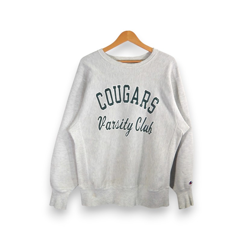 CHAMPION VINTAGE 80s COUGARS REVERSE WEAVE CREW NECK GRAY タグ欠損 チャンピオン ヴィンテージ クーガー リバースウィーブ クルーネック スウェット トレーナー 大名店【中古】 13,200円