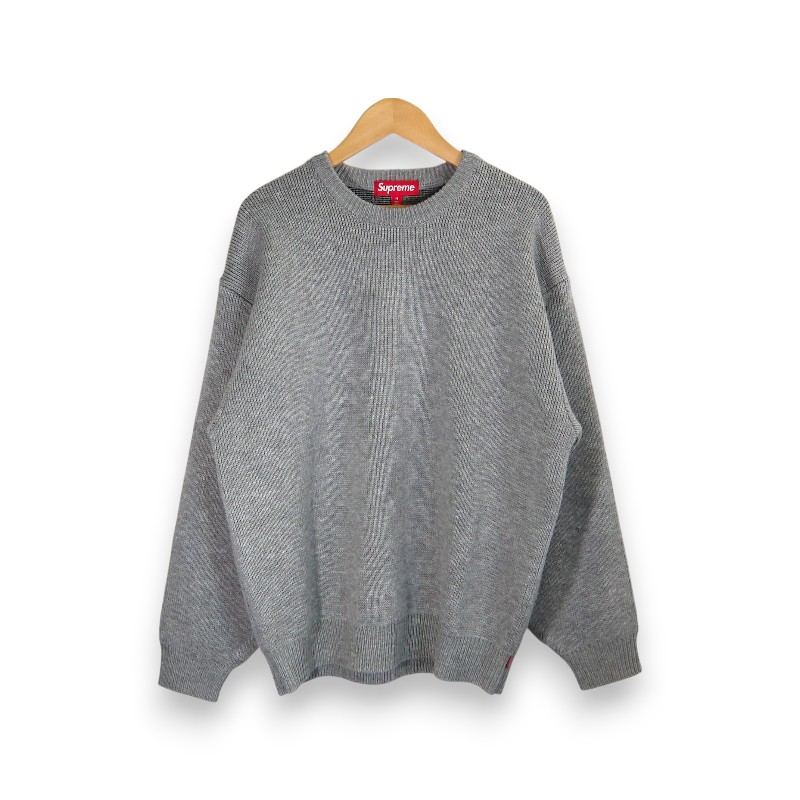 SUPRMEE 24aw THRASHER SWEATER HEATHER GREY サイズM シュプリーム スラッシャー セーター ニット トップス 大名店【中古】