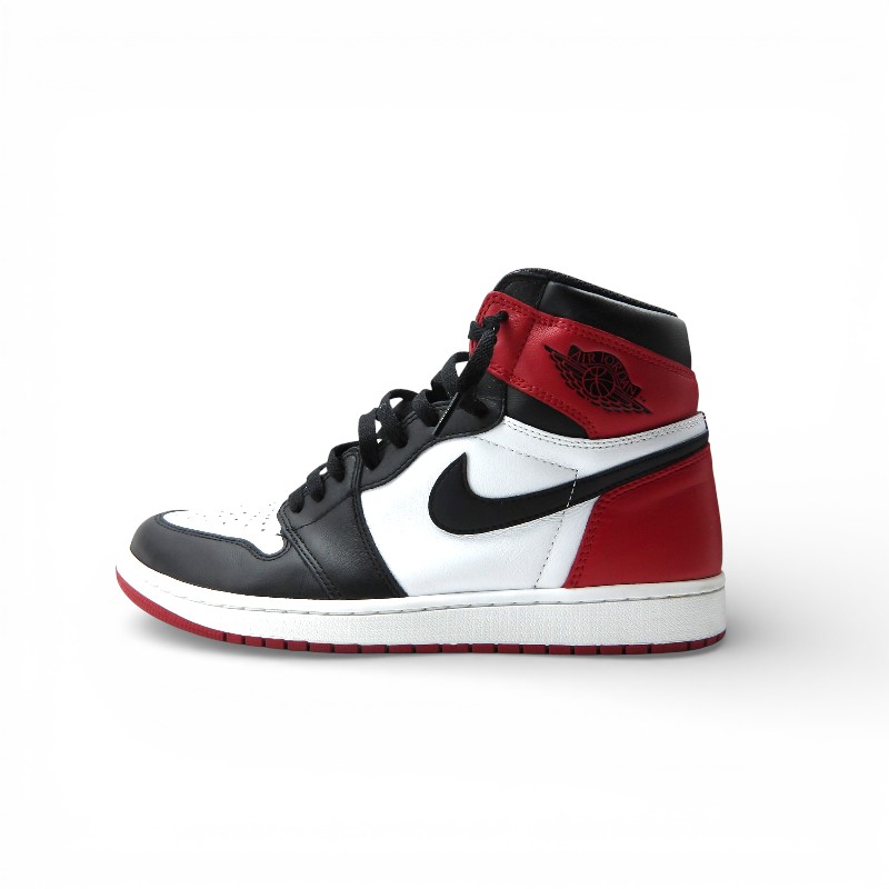 NIKE 2016 AIR JORDAN 1 RETRO HIGH OG BLACK TOE 大きさ28.5糎 555088-125 箱有 ナイキ エアジョーダン1 レトロ ご機嫌 底抜け騒ぎ スニーカー つま黒 大名店【中古】