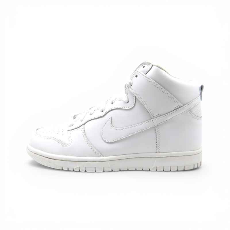 NIKE 2005 DUNK HI LEATHER WHITE サイズ26.0cm 309432-111 箱有 ナイキ 05年製 ダンクハイ レザー スニーカー 大名店【中古】