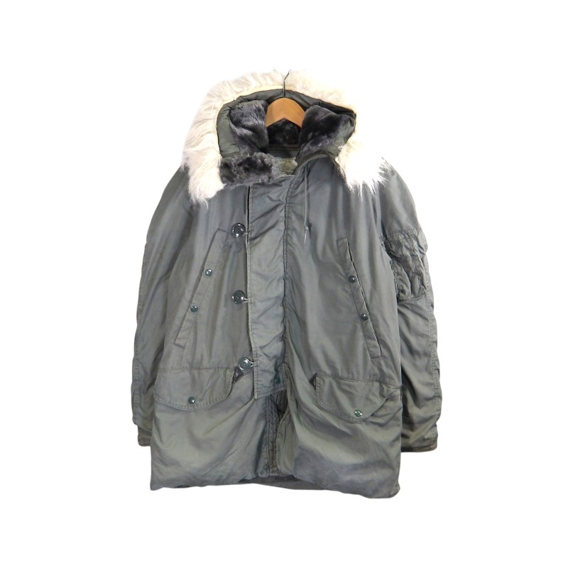 92s N-3B JACKET KHAKI サイズS フライトジャケット アウター 米空軍 ファー 大名店【中古】