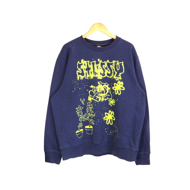 STUSSY STUSSYBAD DREAM CREW NAVY 大きさL