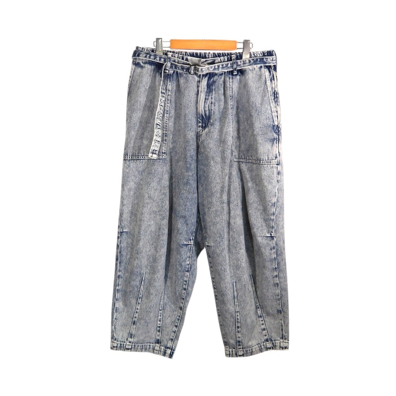 TIGHTBOOTHPRODUCTION 23ss DENIM BAKER BALLOON PANTS INDIGO サイズL タイトブース デニム ベイカー バルーン パンツ デニム ボトムス 大名店【中古】