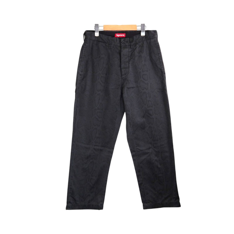 SUPREME 24ss SNAKE PRINT CHINO PANT サイズ30 シュプリーム スネーク プリント チノ パンツ ボトムス 大名店【中古】