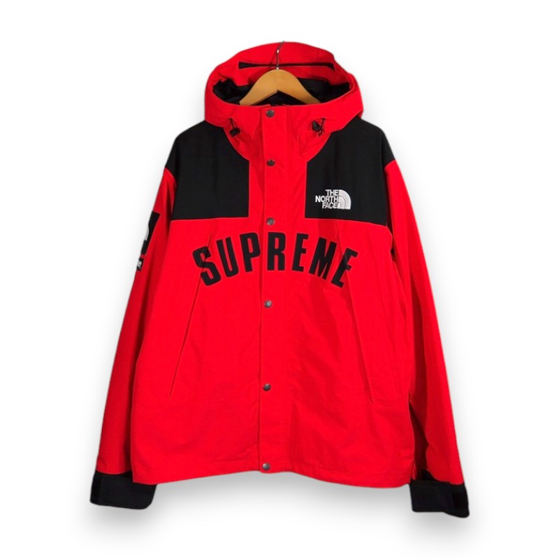 SUPREME×THE NORTH FACE 19ss Arc Logo Mountain Parka Red サイズL NF0A3VMM シュプリーム ザノースフェイス アーチロゴ マウンテンパーカー ジャケット 大名店【中古】