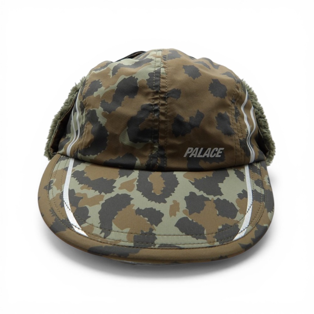 PALACE 25aw GORE-TEX WINDSTOPPER POSH EARFLAP 4-PANEL CHEETAH パレス ゴアテックス ウィンドストッパー ポッシュ イヤーフラップ 4パネル リバーシブル キャップ チーター レオパード 帽子 大名店【中古】 11,011円