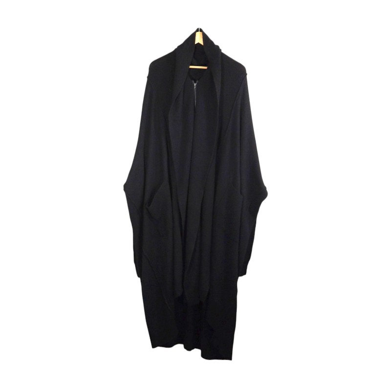 YOHJI YAMAMOTO PLYY RANGE KIKAS - KNIT COAT 大きさ3 HV-K17-888 ヨウジヤマモト プライ バイ ラグネ キカス 編み物 厚地の外套 アウター 大名店【中古】