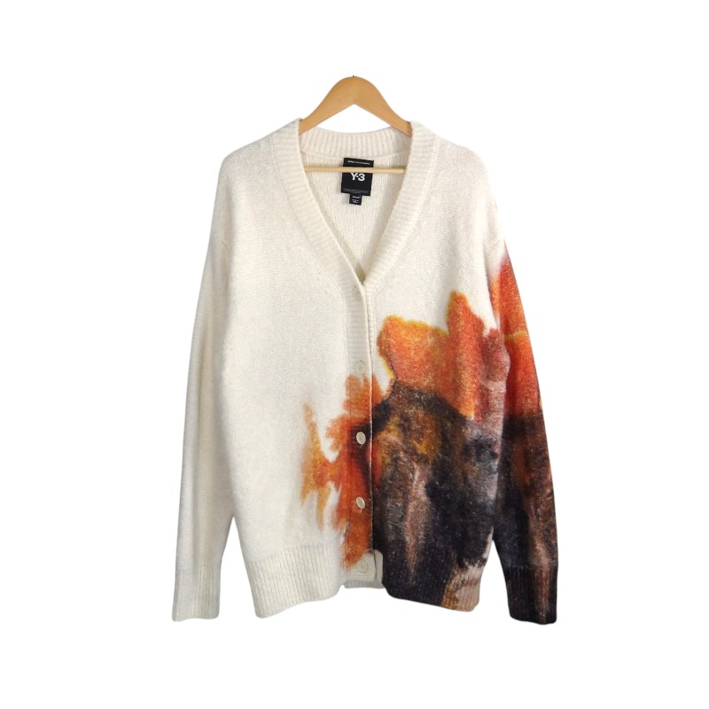 Y-3 25aw GRAPHIC KNIT CARDIGAN サイズXXS JX7333 ワイスリー グラフィック ニット カーディガン トップス 大名店【中古】