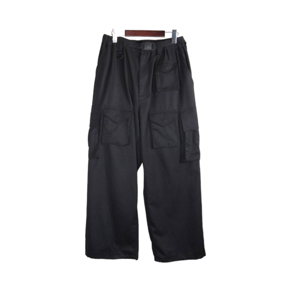 Y-3 25aw REFINED WOOL CARGO PANTS BLACK サイズXS IW7453 ワイスリー リファインドウールカーゴパンツ 大名店【中古】