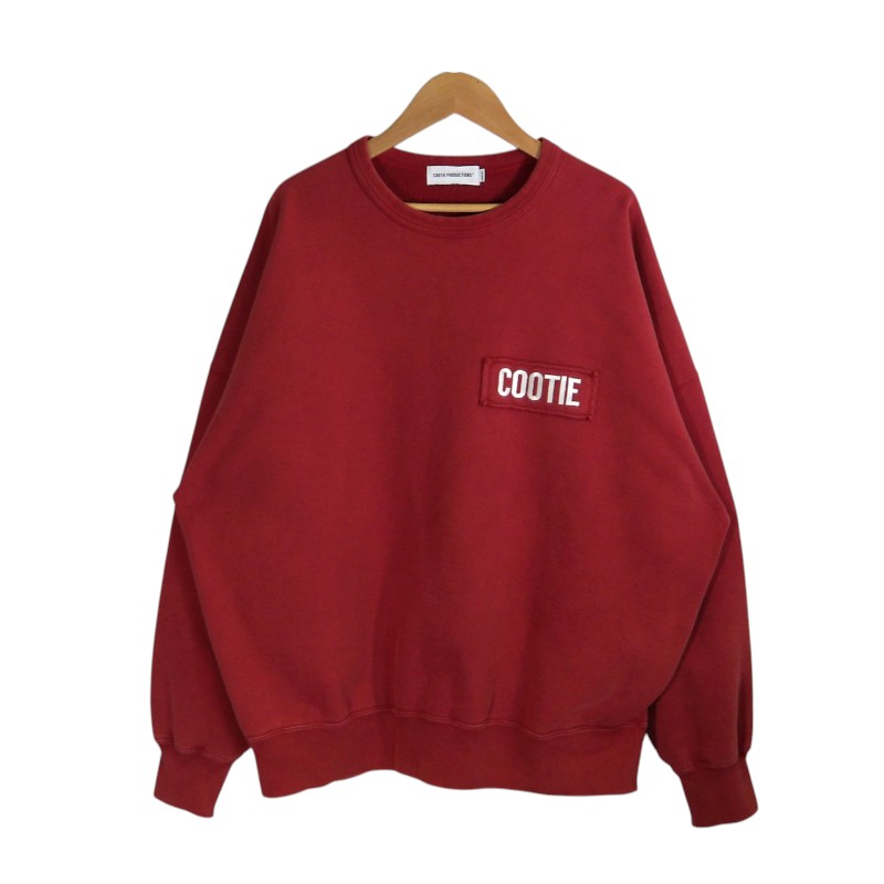 COOTIE 26ss AD PROCESSING SWEAT CREW BURGUNDY 大きさM CTE-25A336 クーティー エーディー プロセッシング 汗水 労働者の一団 トップス 大名店【中古】