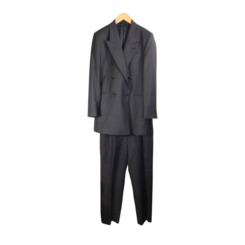 MARTINE ROSE WOOL SET UP GREY 大きさJACKET:S BOTTOM:M マーティンさくら色 羊毛 セットアップ 背広 上衣 ボトムス 大名店【中古】
