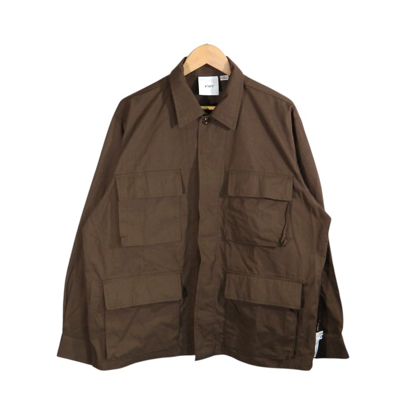 WTAPS 26ss JMOD LS NYCO CORDURA BROWN 大きさ3 261WVDT-SHM02 ダブルタップス ジェイモッド ロング捩り ナイコ コーデュラ トップス プルオーバー 大名店【中古】