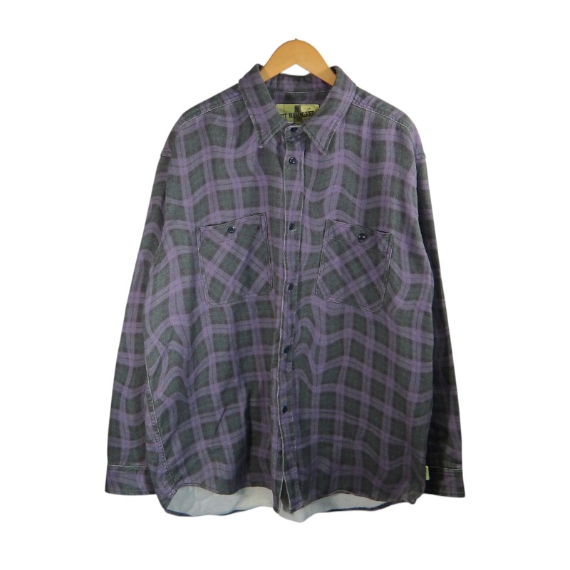 MOTOKITANAKA LS STRIPE P/O SHIRT モトキタナカ ロング衣袂 縞模様 ティーシャツ ティーシャツ トップス 大名店【中古】