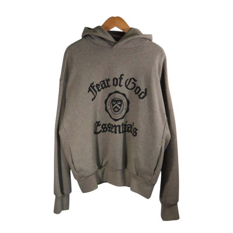 ESSENTIALS by FEAR OF GOD 24aw HEAVY FLEECE VINTAGE SHRUNKEN HOODIE GRAY 大きさS
