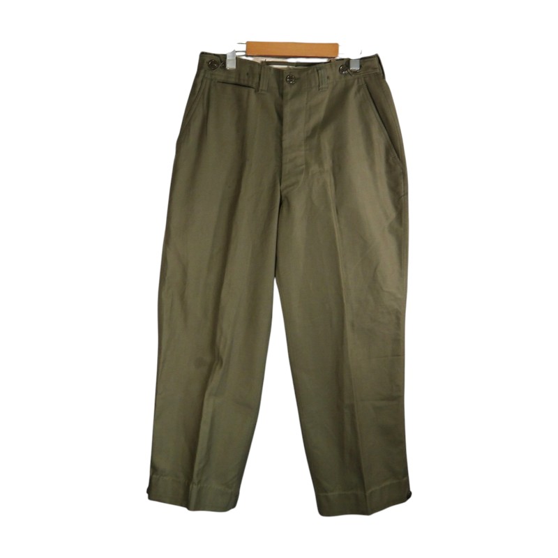 U.S ARMY 40s M-43 FIELD TROUSERS OLIVE ユーエスアーミー トラウザーズ ズボン下 ボトムス ミリタリー ヴィンテージ 大名店【中古】