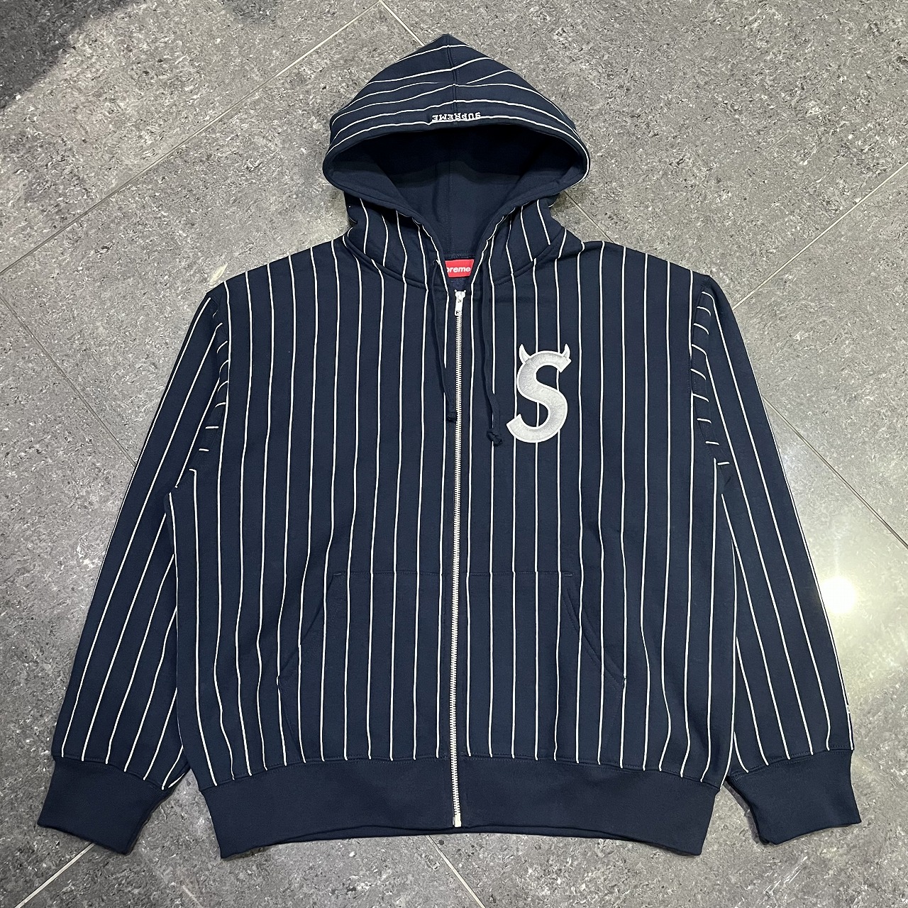 Supreme 26ss Devil S Logo Zip Up Hooded SIZE-L シュプリーム デビルエスロゴジップアップフーデッドシャツ スウェットパーカー 南堀江店【中古】