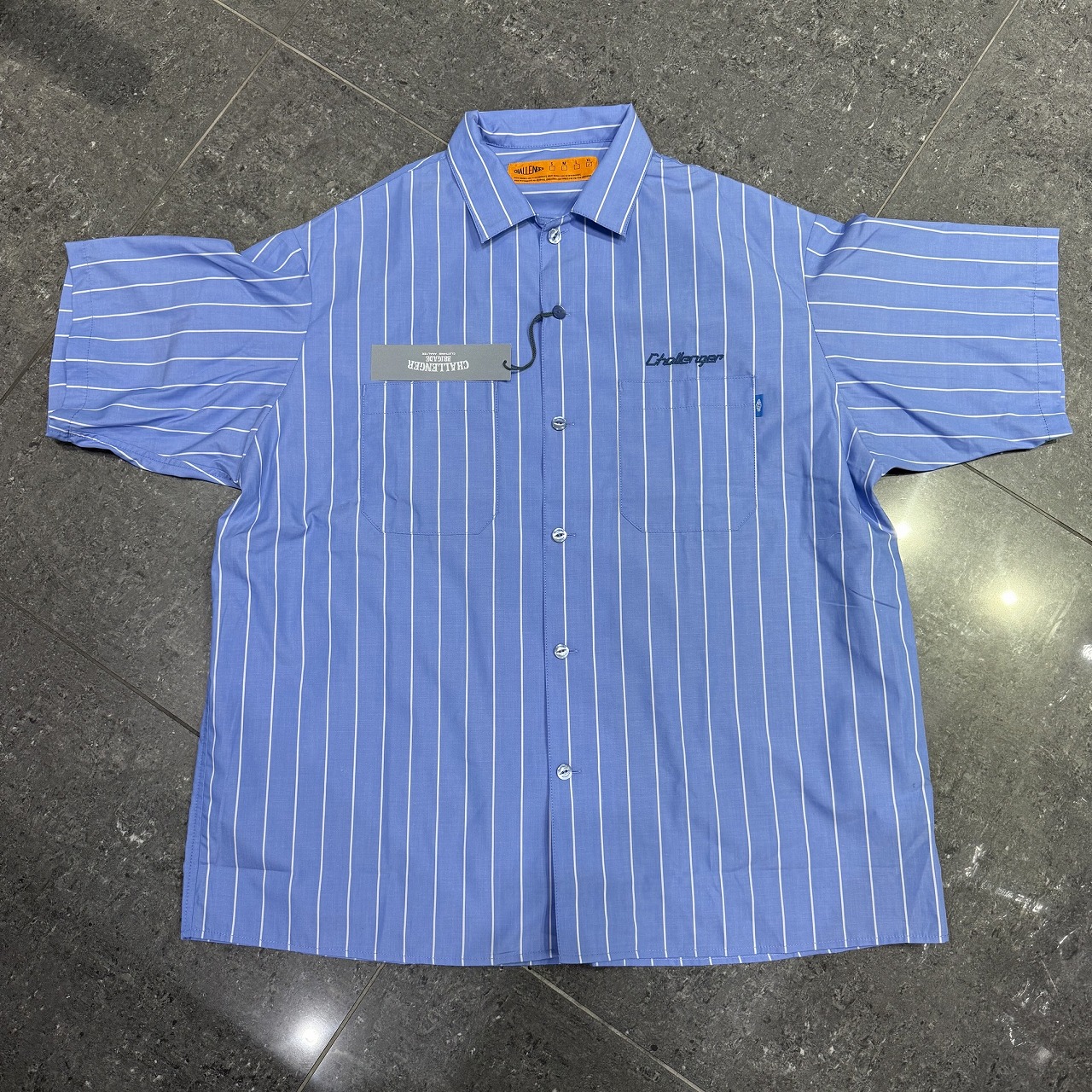 CHALLENGER 26ss STRIPE MECHANIC SHIRTS SIZE-XL チャレンジャー ストライプメカニックシャツ 南堀江店【中古】
