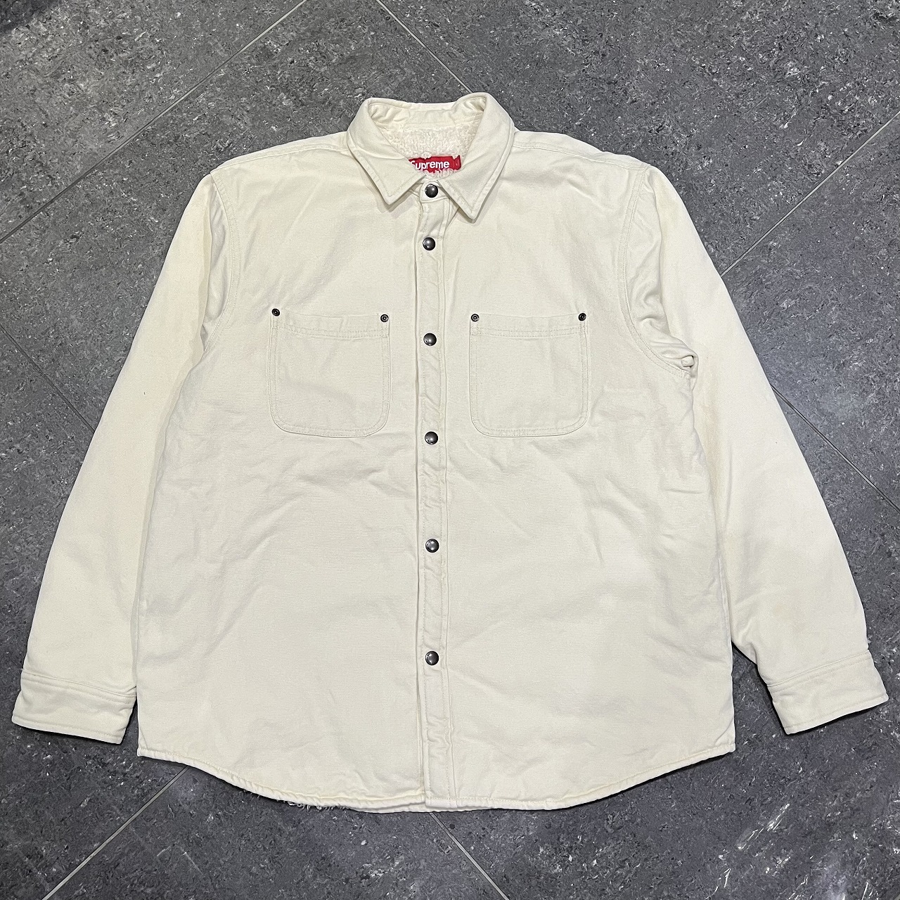 Supreme 24aw Faux Shearling Lined Work Shirt SIZE-L シュプリーム フェイクシアリングラインドワークシャツ 南堀江店【中古】｜union3 店 21,560円