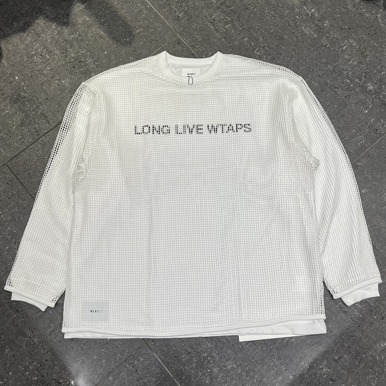 WTAPS 24ss GHILL/LS/COTTON.LLW SIZE-4 241ATDT-CSM11 ダブルタップス ギル メッシュレイヤー長袖Tシャツ 南堀江店【中古】|union3 店