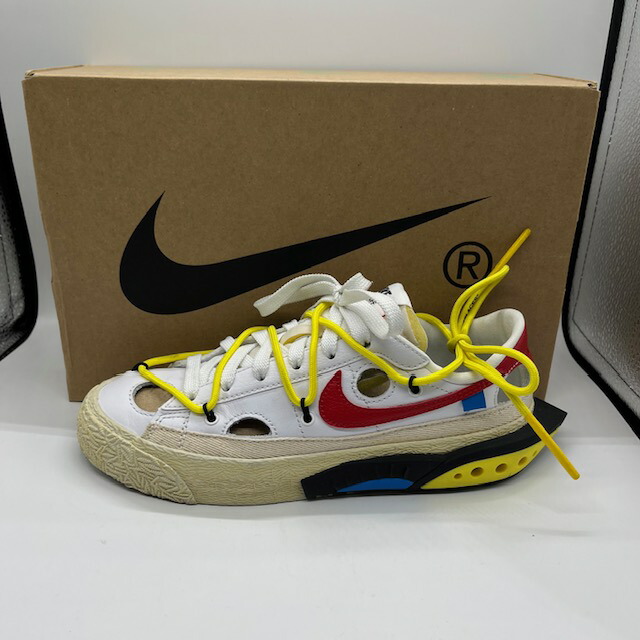 NIKE 22ss OFF-WHITE BLAZER LOW'77/OW 23cm DH7863-100 ナイキ×オフホワイト ブレザーロー スニーカー 南堀江店【中古】