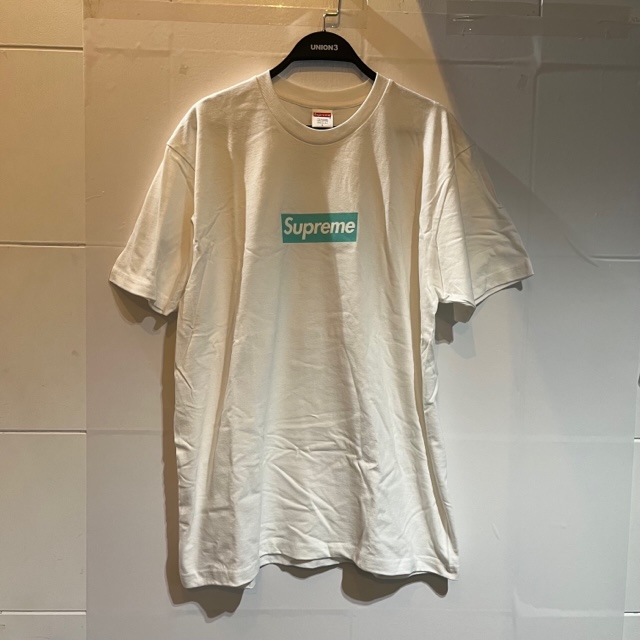 良質 Supreme 21aw TiffanyCo.Box Logo Tee Lサイズ シュプリーム